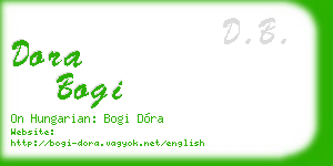 dora bogi business card