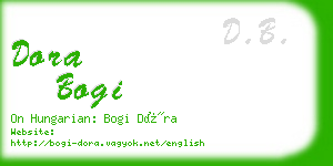 dora bogi business card